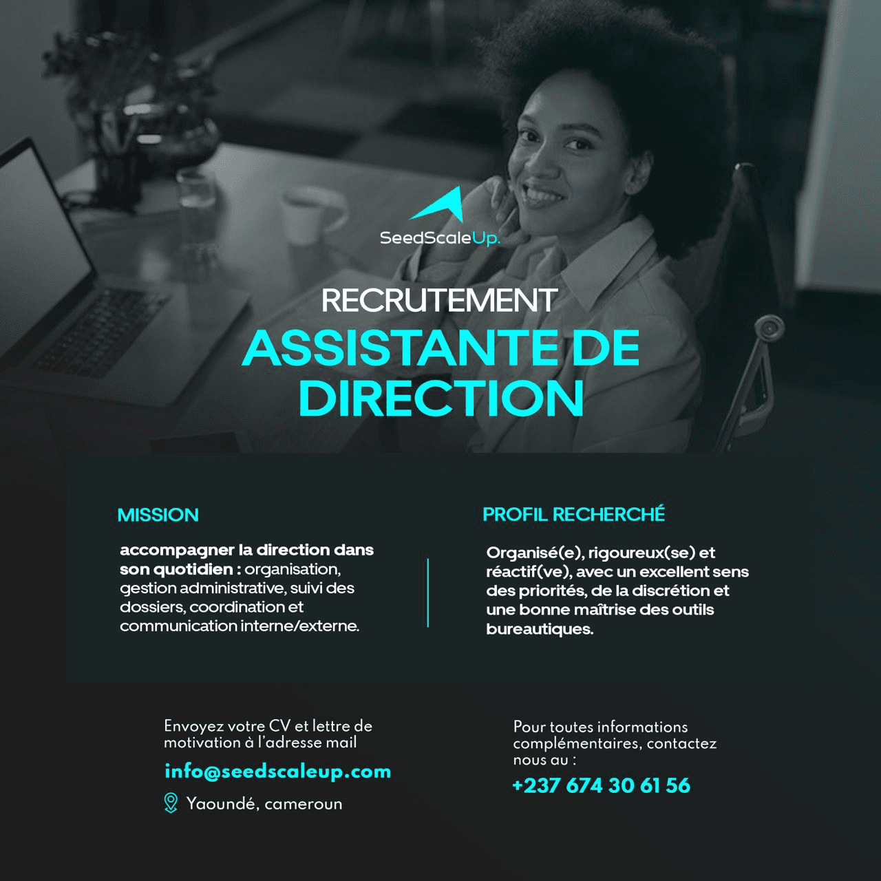 Nous recrutons : Assistant(e) de Direction